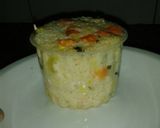 Foto del paso 2 de la receta: Abadejo mar y tierra con guarnición timbal de arroz