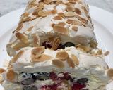 A picture of step 8 of Summer Meringue Roulade.