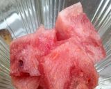 A picture of step 1 of Watermelon Slush.