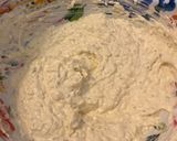 A picture of step 3 of French onion dip.