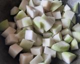 ওলকপি চিংড়ি মাছ দিয়ে (olkopi chingri mach diye recipe in Bengali) রেসিপির ধাপ 1 ছবি