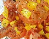 Foto del paso 5 de la receta: Ensalada de tomate raf, pera, melocotón y mozzarella