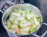 Hình bước làm 3 của món Canh Mướp Nấu Tôm Đất