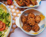 Hình bước làm 1 của món Cơm nhà có món chả ngon