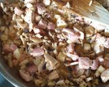 Une image de l'étape 3 de Gratin de crozet champignon/lardon/poulet.