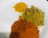 A picture of step 1 of 3 spices mutton qeema alu.
