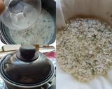 A picture of step 3 of Paneer with herbs.