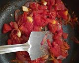 A picture of step 4 of Veg kolhapuri.