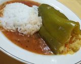 Foto del paso 11 de la receta: Morrones rellenos en salsa (y de yapa, croquetas de arroz)!