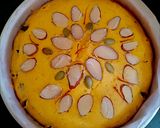 A picture of step 7 of Gulabjamun custard cake.
