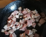 Foto del paso 1 de la receta: Ensalada de espinacas con tocino