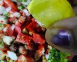A picture of step 6 of Protein Chaat – Whip Up a Quick Chaat Using Green Moong, Peanuts, and Chickpeas.