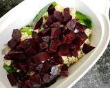 A picture of step 6 of Pearl couscous salad.