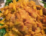 A picture of step 3 of Yam stir fry (In Malayalam…chena mezhukkupuratty).