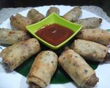 A picture of step 10 of Crispy raw banana roll.