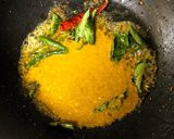 A picture of step 3 of Paneer Kadhi.