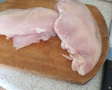 Foto del paso 1 de la receta: Pollo teriyaki sobre cogollos