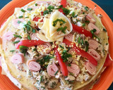 Foto del paso 4 de la receta: Torre de panqueques salados / primavera
