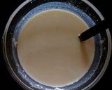A picture of step 1 of Kheer'r Patishapta pithe (a traditional Bengali sweet delicacy).