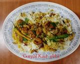 A picture of step 5 of Arabic masala prawns Biryani.