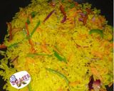 A picture of step 2 of Grated carrot stir fry fried rice.