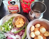 A picture of step 5 of Instant Masala paddu.