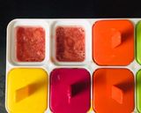 A picture of step 2 of Watermelon Lemonade Popsicles.