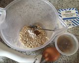 A picture of step 1 of Oaty Banana Pancakes.