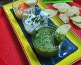 Curd onion dip,mayonnaise garlic dip and garlic leaf vinegar dip recipe step 5 photo