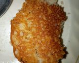 A picture of step 6 of Mkate wa sinia(rice cake).
