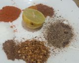 A picture of step 1 of Mutton masala chops.
