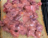 A picture of step 5 of Beetroot panner sandwich.