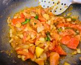 A picture of step 3 of Vegetable Jalfrezi.