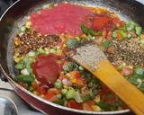 A picture of step 3 of Mexican rice.