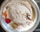 A picture of step 1 of મેથીનાં થેપલા.