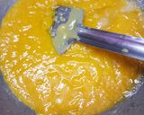 A picture of step 3 of Mango Besan Burfi.