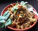 A picture of step 3 of Bread and Egg Scramble(bread-egg burji).