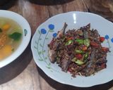 Foto langkah ke 5 dari resep Tumis Ikan asin pete.