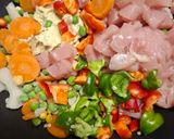 Zõldsèges édes savanyù csirkemell 🥕🌽🌶🫑🥦🐣🍛 recept fázis 2 fotója