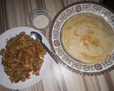 A picture of step 5 of Chicken Stuffed Crepes.
