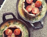 A picture of step 3 of Portobello mushroom oven baked omlette.