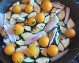 A picture of step 1 of Beef steak with roasted vegetable.