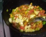 A picture of step 3 of Vegetable of tomato & chilli.