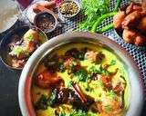A picture of step 5 of Punjabi Kadhi Pakoda.