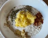 A picture of step 1 of Masala bhakhari.