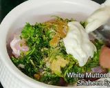 A picture of step 1 of White mutton biryani.