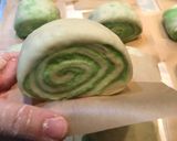 Foto langkah ke 6 dari resep Pandan Swirl Mantou.
