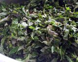 A picture of step 1 of Kigwada (cassava leaves)#Authorsmarathon.