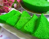Foto langkah ke 4 dari resep Bolu pandan kukus lembut.