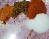 A picture of step 1 of Dahi Phulkiyan.